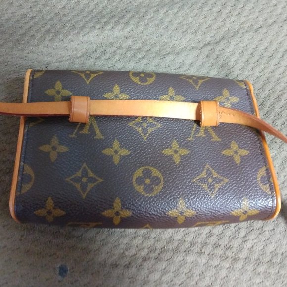 ❤️LOUIS VUITTON Mini Bum Bag Monogram Florentine Canvas Fanny Pack  +Dustbag - Picture 5 of 10